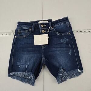 NWT Kancan button fly jeans‎ mid rise small womens 5463